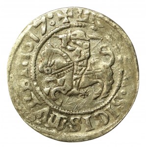 Sigismund I the Old, Half-penny 1517, Vilnius. Double minted (764)