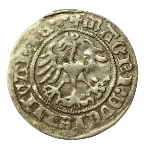 Zikmund I. Starý, půlpenny 1518, Vilnius. Rev-4 tečky (776)