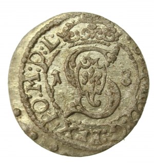 Zikmund III Vasa, Shelrog 1618, Vilnius - bez erbu Bogorie - vzácný (785)