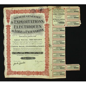 Societe Generale D'Exploitations Electriques de Lodz et Extensions, 500 Franków (682)