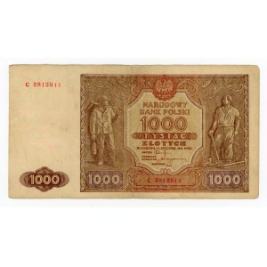 People's Republic of Poland, 1000 gold 1946 C (375)