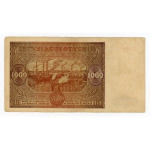 People's Republic of Poland, 1000 gold 1946 C (375)