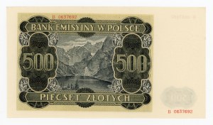 GG, 500 zl. 1940 B (376)