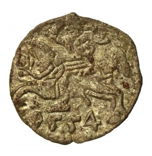 Sigismund II Augustus, Denarius 1554, Vilnius (899)