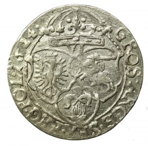 Sigismund III Vasa, sixpence 1624, Krakow (901)