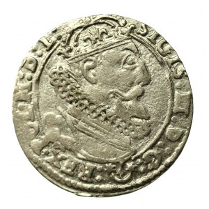 Zikmund III Vasa, šestipence 1625, Krakov - Sas, ∙16Z5 (907)