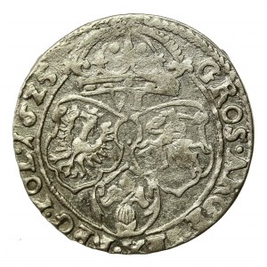 Zikmund III Vasa, šestipence 1625, Krakov - Sas, ∙16Z5 (907)