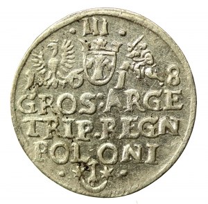Sigismund III Vasa, Trojak 1618, Krakow - beautiful (914)
