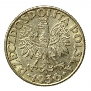 II RP, 2 zlaté 1936 Plachetnice (935)