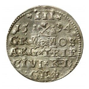 Zikmund III Vasa, Trojak Riga 1594 - s lilií (936)