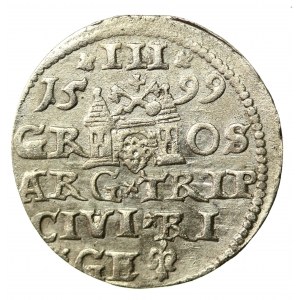 Zygmunt III Waza, Trojak 1599, Ryga (937)
