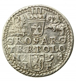 Zikmund III Vasa, Trojak 1598, Olkusz - velká busta (944)