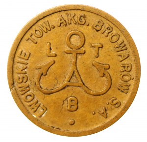 Lviv; Lviv Joint-Stock Breweries Society; face value 1 - yellow (951)