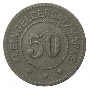 Koźmin/Koschmin; Kreisstadt; 1918; Kleingeldersatzmarke 50 fenig (956)