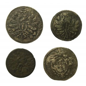 Branderburg-Prusko, Fridrich Vilém, sada 3, 4, 6 feniků. Celkem 4 kusy (990)