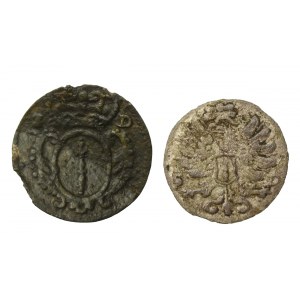 Pomořansko - Braniborsko, Fridrich III., 3 feniky 1692 a 4 feniky 1690, Stargard. Celkem 2 kusy (991)