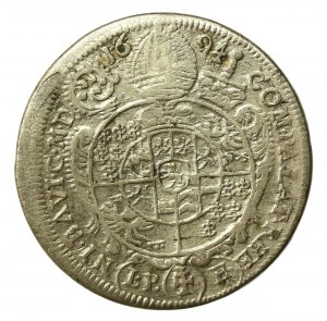 Slezsko, vévodství nysské biskupové vratislavští, František Ludvík, 15 krajcarů 1694, Nysa (593)