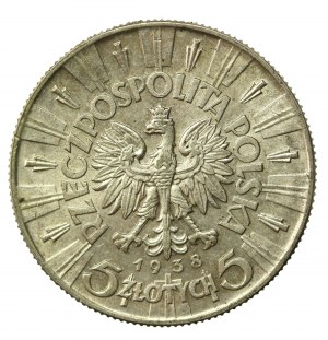 Druhá republika, 5 zl. 1938 Pilsudski (277)