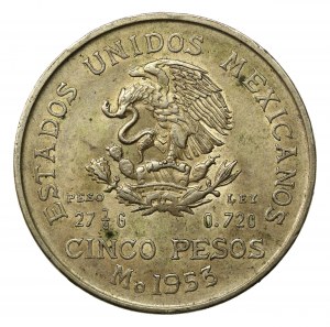 Mexico, 5 peso 1953 (423)