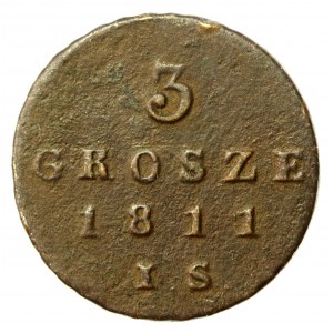 Księstwo Warszawskie, 3 grosze 1811 I.S (433)