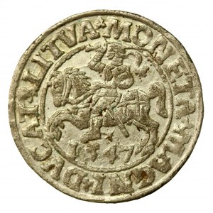 Sigismund II Augustus, Half-penny 1547, Vilnius - LI/LITVA (440)