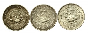 Russia, USSR, set of 50 kopecks 1921-1922. total 2 pieces and 1 forgery (497)