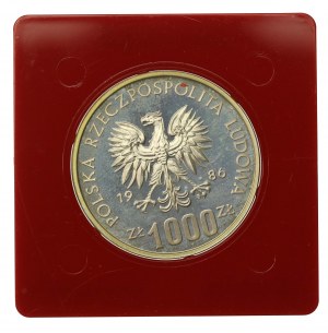 People's Republic of Poland, 1,000 gold 1986, Health Center of Mother Poland, Sample (125)