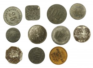 Německo, sada náhradních mincí. Celkem 11 kusů. (134)