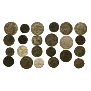 Německo, sada mincí 17. - 18. století. Celkem 23 kusů. (138)