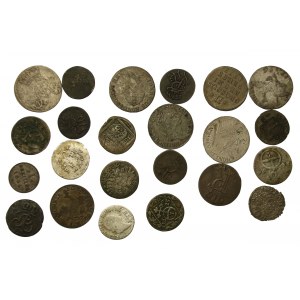 Německo, sada mincí 17. - 18. století. Celkem 23 kusů. (138)