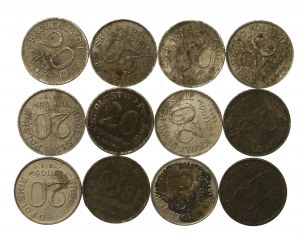 Polské království, sada 20 feniků 1917/1918. celkem 12 ks. (140)