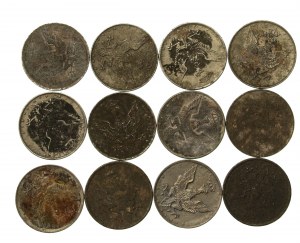 Polské království, sada 20 feniků 1917/1918. celkem 12 ks. (140)
