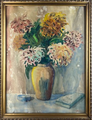 MN (20th century), Flowers in a Vase (1961)