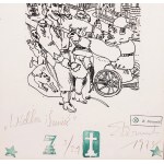 Edward Dwurnik (1943 - 2018 ), Wódka i Śmierć, cykl robotnicy '65