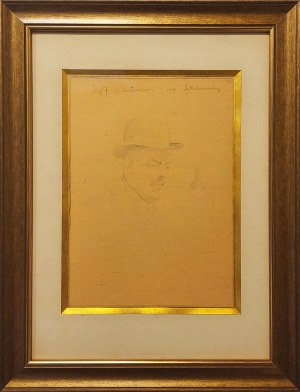 Jacek Malczewski (1854 - 1929), Portret Mieczysława Gąseckiego (Szkic), 1920