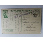 POSTCARD TYPES UKRAINE, UKRAINE, FOLK COSTUMES, SUNFLOWER, PRE-WAR