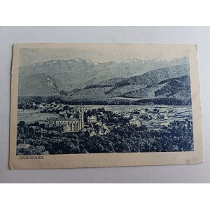 POHLEDNICE ZAKOPANE, TATRY, KOSTEL, ZNÁMKA, PŘEDVÁLEČNÁ