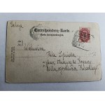 BLACK AND WHITE POSTCARD, FOLK COSTUMES, FOLK TYPES, WARSAW 1901, STAMP, STAMPED