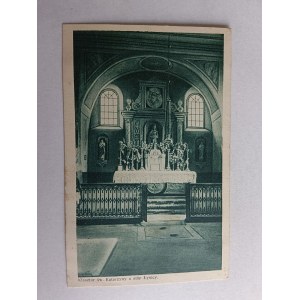 POHLEDNICE ŁYSICA, KLÁŠTER SV. KATARZYNY, VELKÝ OLTÁŘ SE SOCHOU, PŘEDVÁLEČNÁ