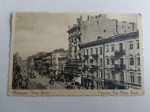 POHLEDNICE WARSAW NOWY ŚWIAT PREWAR