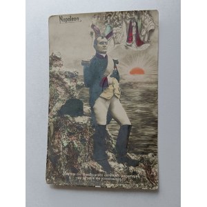 POSTCARD NAPOLEON BONAPARTE, STAMP, STAMP, STAMP MAYA, MARIÓWKA PRZYSUCHA 1912