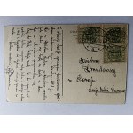 POSTCARD DABROWA GÓRNICZA, SAINT AMONG HIS OWN, WAR, SOLDIER 1920, STAMP, STAMP