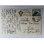 CARTE POSTALE TATRA LA VALLÉE DE L'EAU VIVE AU FOND DU MUR DE GERLACH ET MILLER, TIMBRE, AVANT-GUERRE