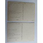 SET OF 2 BOOK ORDER POSTCARDS, HOUSE OF CULTURAL EDITORS IN MAISONS-LAFFITTE, CZAPSKI