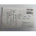 CARTE POSTALE PEINTURE POLONAISE BORATYNSKI, CHANTEURS, NOËL, TIMBRE, AVANT-GUERRE