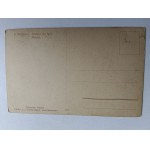 CARTOLINA POSTALE POLACCA WRZESZCZ LAGO SU UN PRATO, ANTEGUERRA, CICOGNA