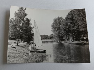 POSTCARD PRL WĘGORZEWO MARINA SAILBOAT