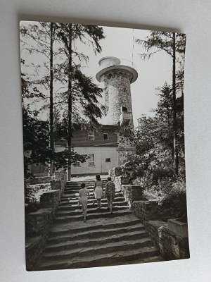 POSTCARD PRL GŁUCHOLAZY TOURIST HOUSE ON CHROBRY MOUNTAIN