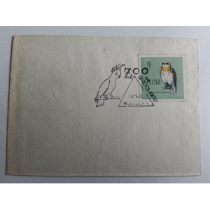 ENVELOPE, STAMP, STAMP WROCŁAW ZOO PARROT