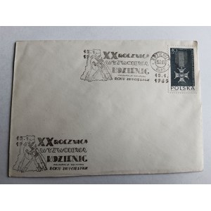 ENVELOPE, STAMP, STAMP KOZIENICE